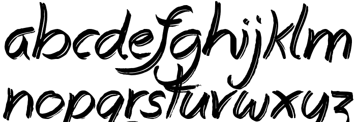 Everyday Mayhem Font LOWERCASE