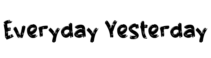 Everyday Yesterday  font caratteri gratis
