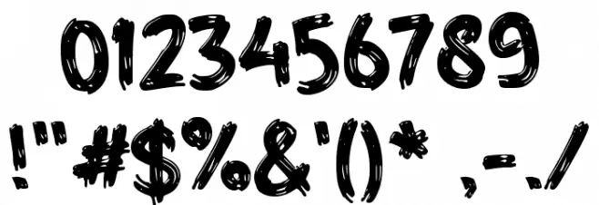 Everyday Yesterday Font OTHER CHARS