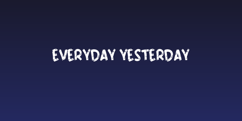 Everyday Yesterday Social Header