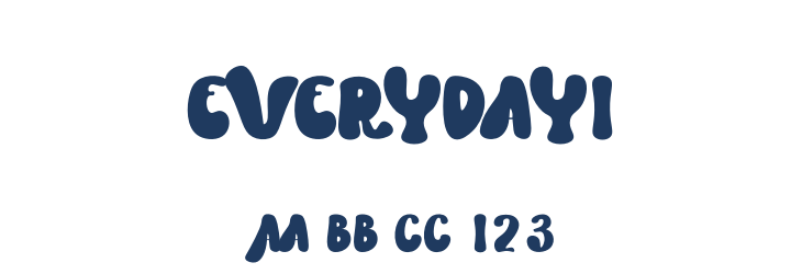 Everyday1 Font Preview