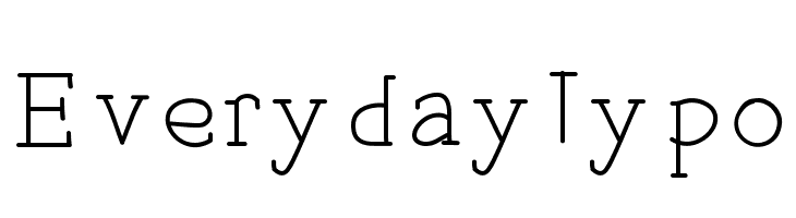 EverydayTypo  नि: शुल्क फ़ॉन्ट्स डाउनलोड