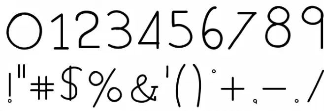 EverydayTypo Font OTHER CHARS