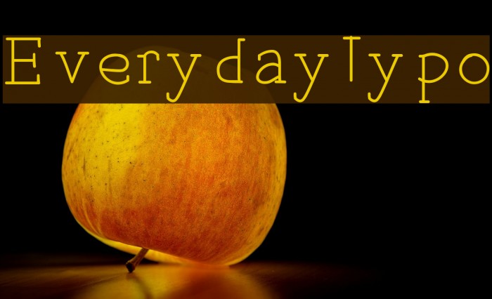 EverydayTypo Font examples