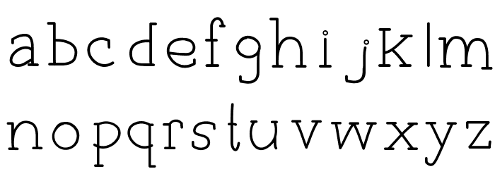 EverydayTypo Font LOWERCASE