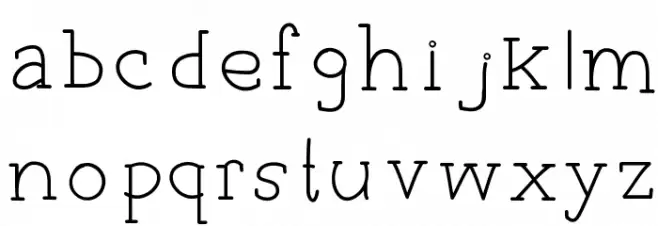 EverydayTypo Font LOWERCASE