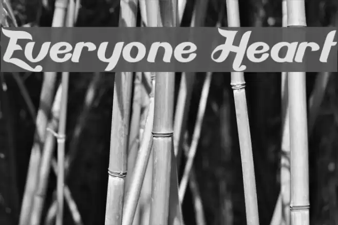 Everyone Heart Font examples