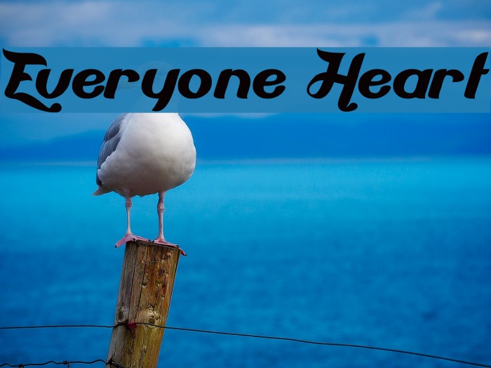 Everyone Heart Font examples