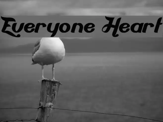 Everyone Heart Font examples