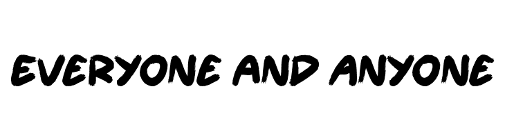 Everyone and Anyone  Frei Schriftart Herunterladen