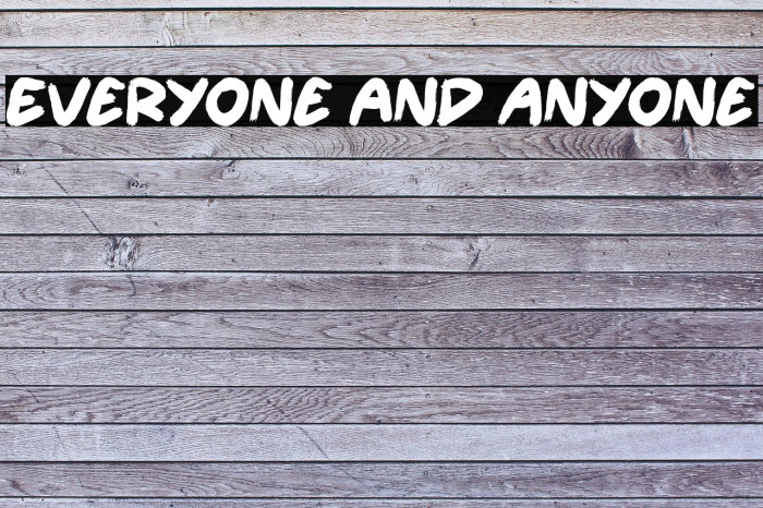 Everyone and Anyone Example 2