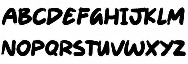 Everyone and Anyone Schriftart Kleinbuchstaben