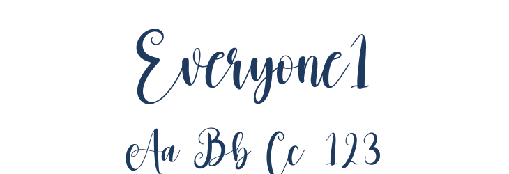 Everyone1 Font Preview