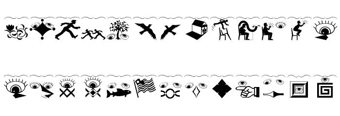 EverypictTells a Story Font LOWERCASE