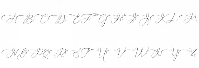 Everything Calligraphy Fonte MAIÚSCULAS