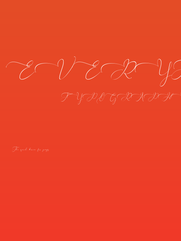 Everything Calligraphy Poster