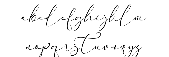 Everything Calligraphy Font LOWERCASE