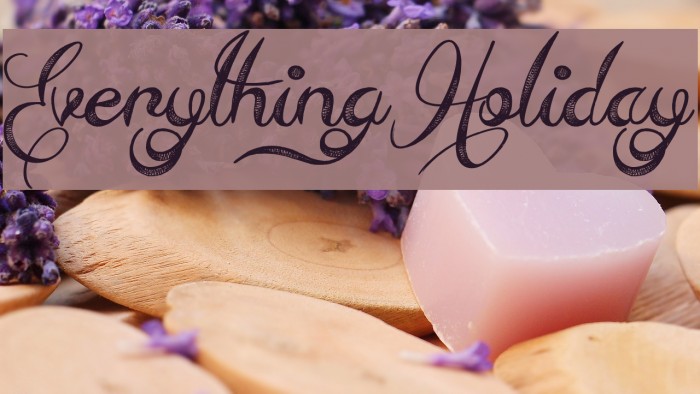 Everything Holiday Шрифта examples