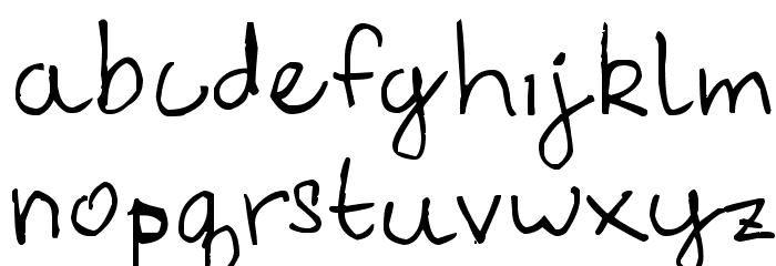 Everything Rhymes with Orange Font Litere mici