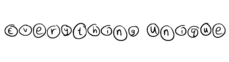 Everything Unique  Frei Schriftart Herunterladen