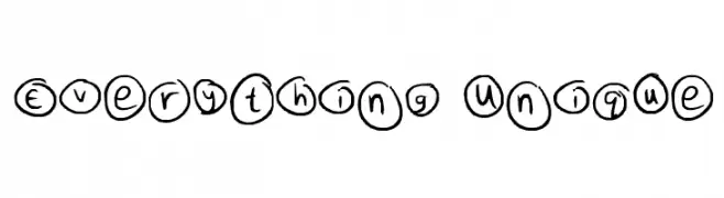 Everything Unique  フリーフォントのダウンロード
