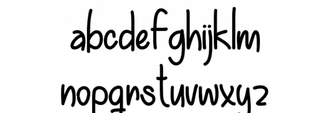 Everything You Want फ़ॉन्ट लोअरकेस