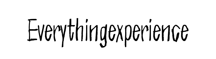 Everything experience  नि: शुल्क फ़ॉन्ट्स डाउनलोड