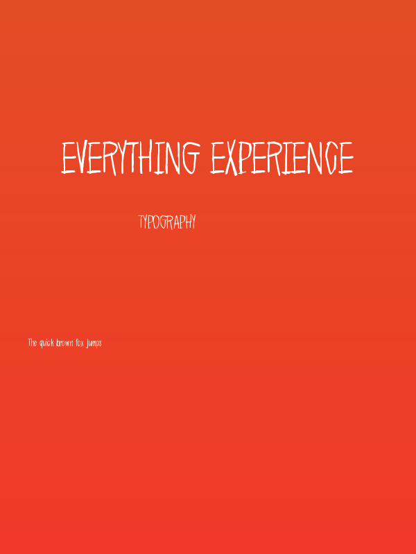 Everything experience Poster