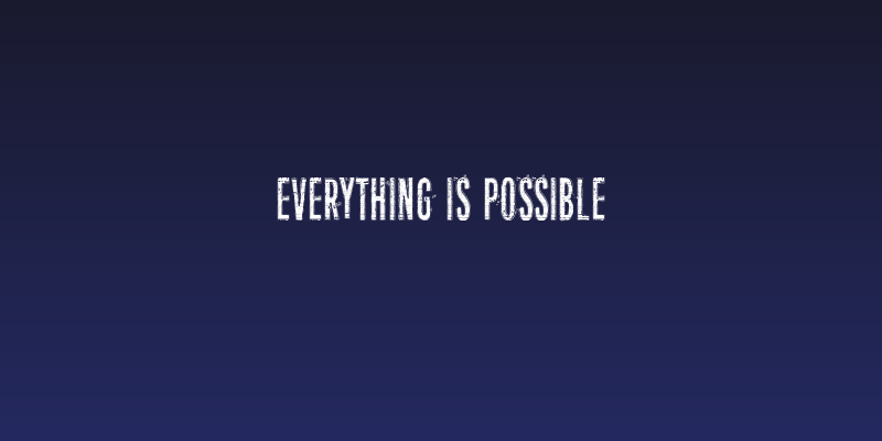 Everything is possible Social Header