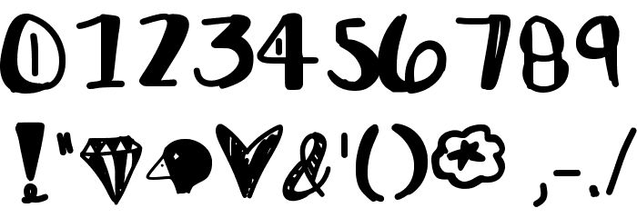 EverythingGold Font OTHER CHARS