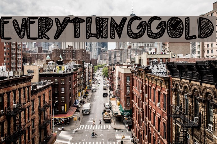 EverythingGold Font examples