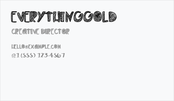 EverythingGold Business Card