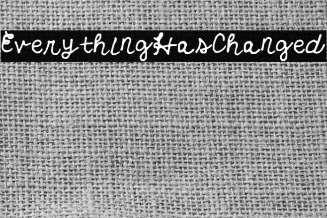 EverythingHasChanged Example 1