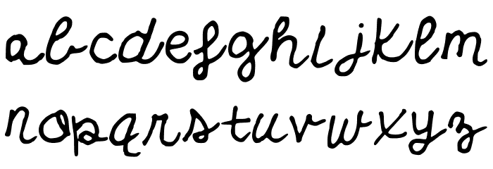 EverythingHasChanged Font LOWERCASE