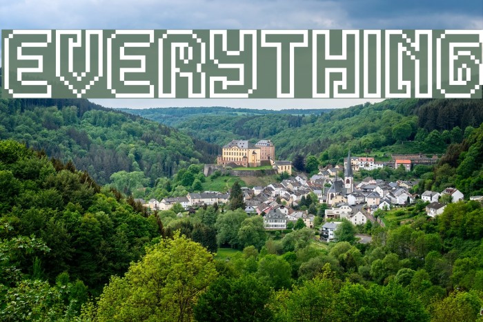 Everything Шрифта examples