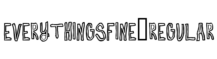 EverythingsFine-Regular  baixar fontes gratis