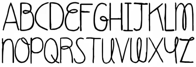 Everytime I Miss You Schriftart Groß