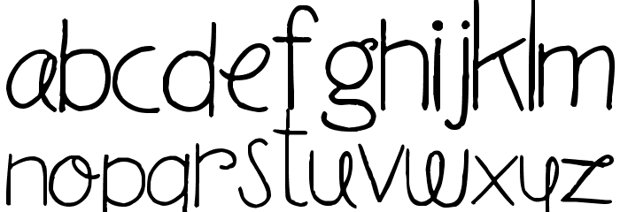 Everytime I Miss You Font LOWERCASE
