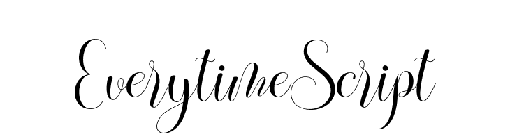 EverytimeScript  Frei Schriftart Herunterladen