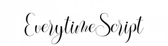 EverytimeScript  Frei Schriftart Herunterladen