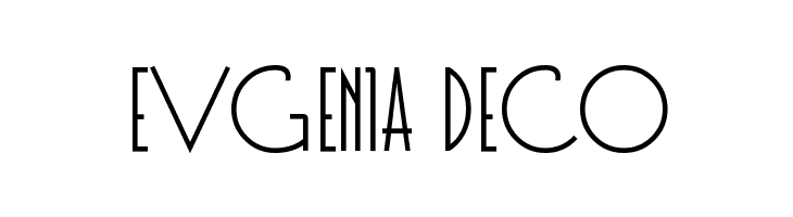 Evgenia Deco  font caratteri gratis