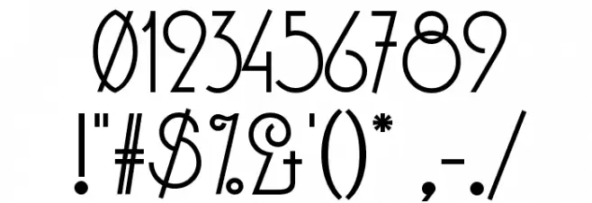 Evgenia Deco Font OTHER CHARS