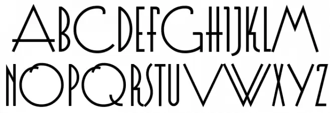 Evgenia Deco Fonte MAIÚSCULAS