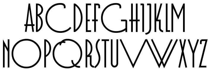 Evgenia Deco Font LOWERCASE