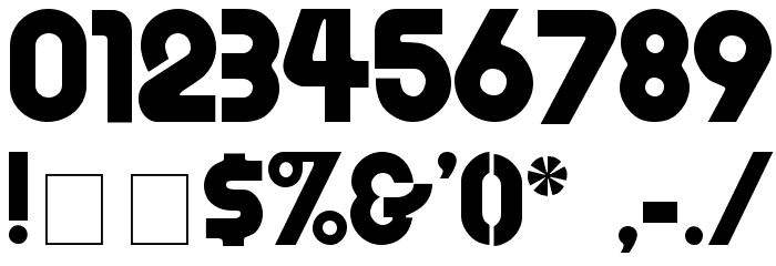 Evia Display SSi Font OTHER CHARS