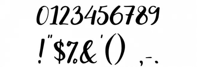 Evident Font OTHER CHARS