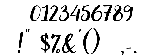 Evident Font OTHER CHARS
