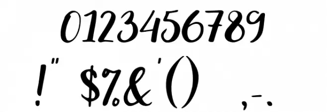 Evident Font OTHER CHARS