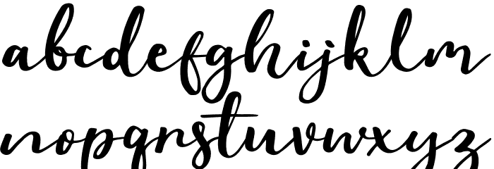 Evident Font LOWERCASE