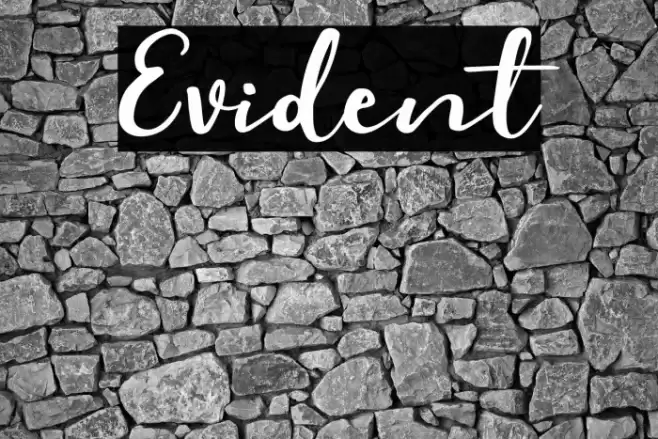 Evident Font examples